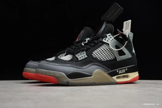 Air Jordan CV9388-001 x “Bred” 4 O-W CV9388-001 0719